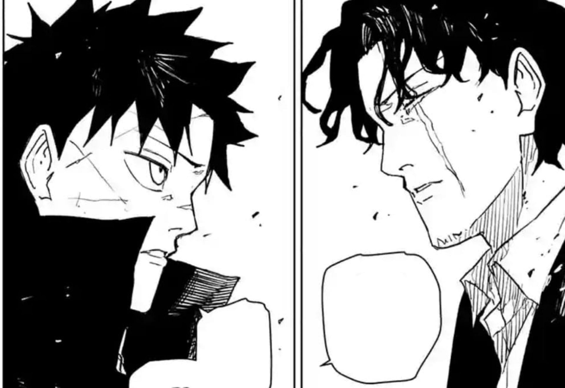 Chihiro and Samura in the chapter (Image via Shueisha)
